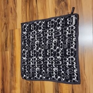 Coach 100% silk Logo Scarf Square